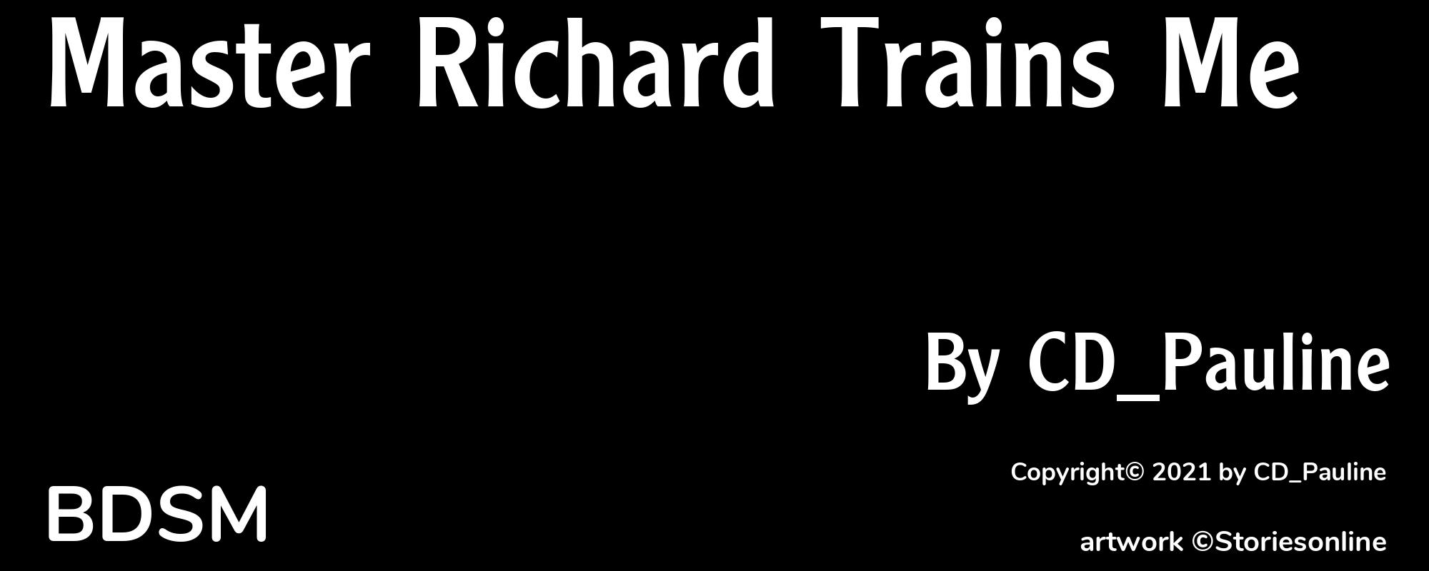 Master Richard Trains Me - Cover