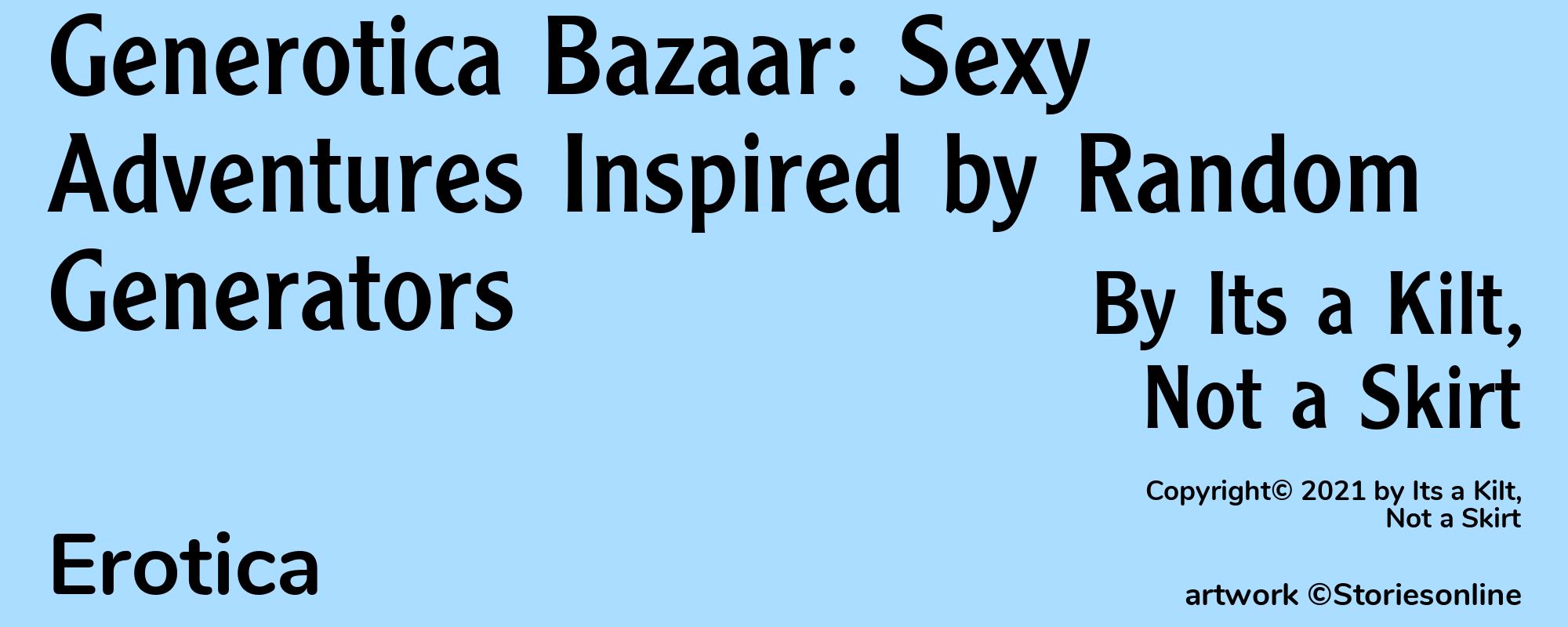 Generotica Bazaar: Sexy Adventures Inspired by Random Generators - Cover