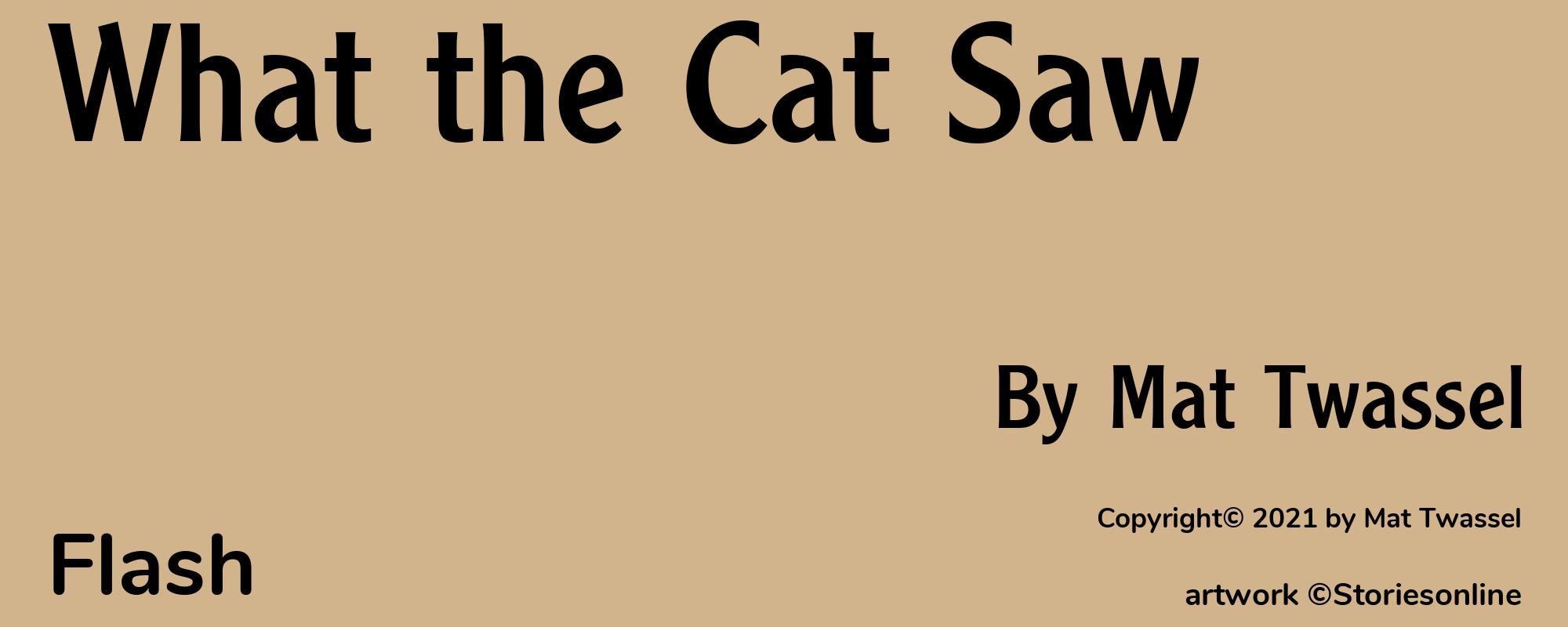 What the Cat Saw - Cover