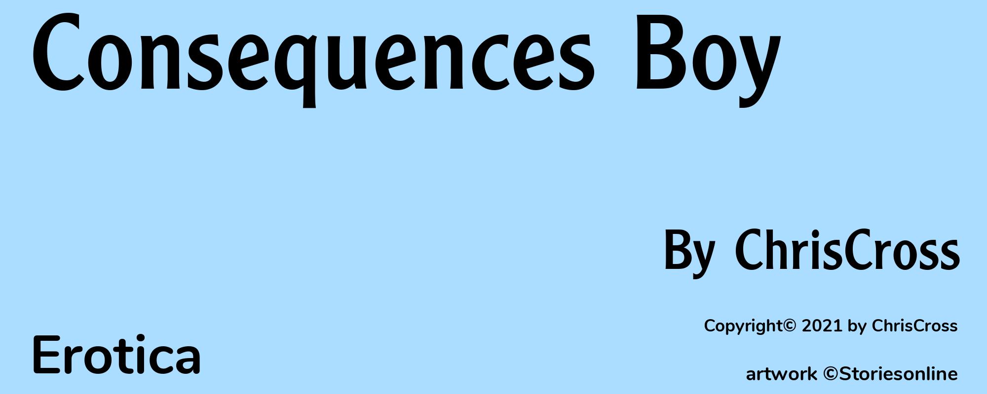 Consequences Boy - Cover