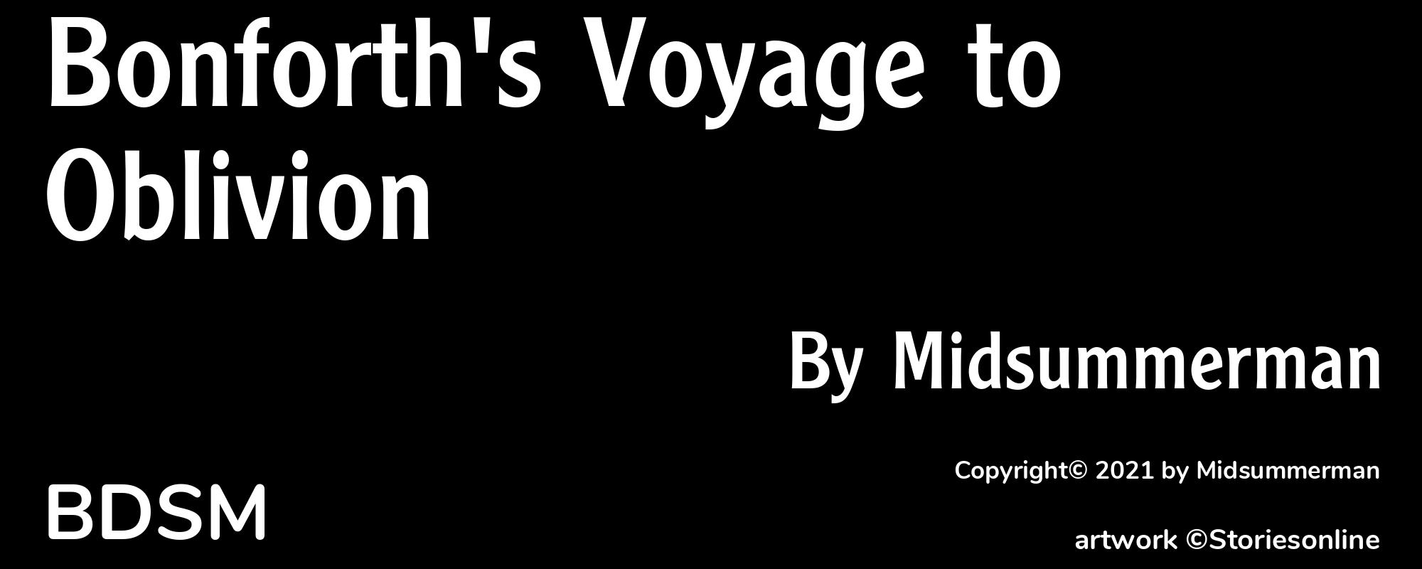 Bonforth's Voyage to Oblivion - Cover