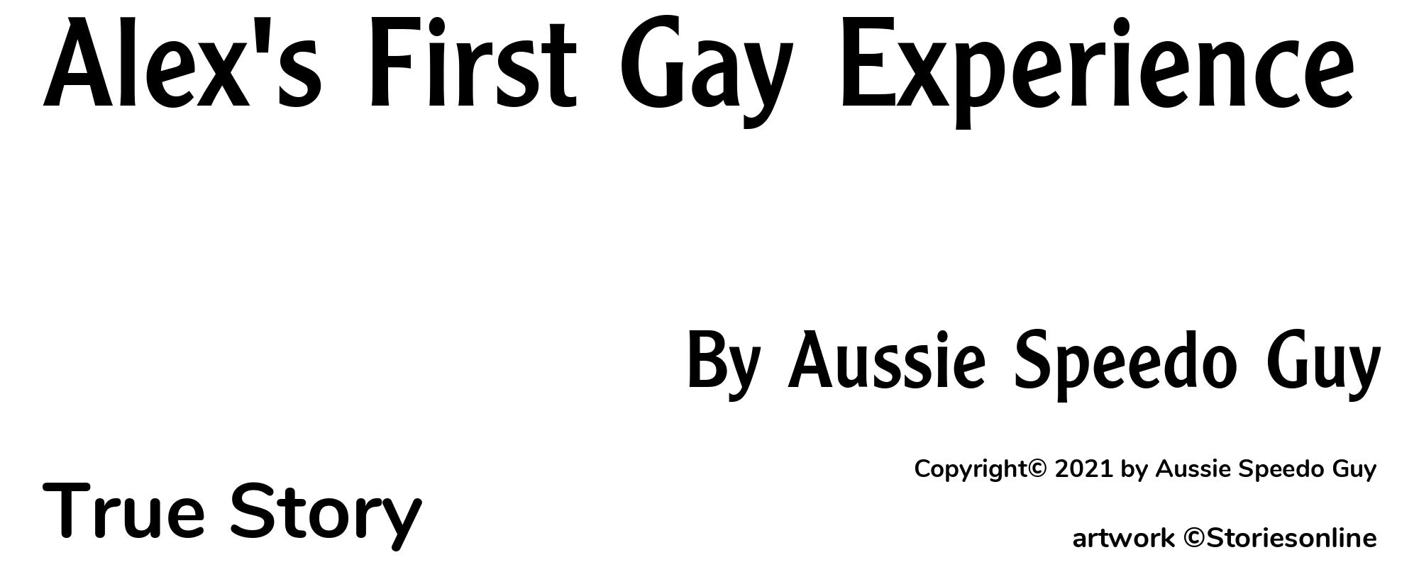 Alex's First Gay Experience - Cover