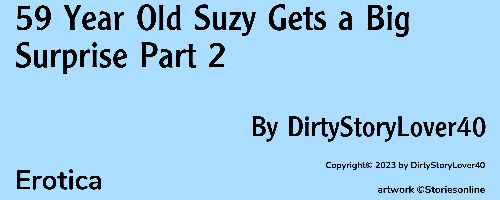 59 Year Old Suzy Gets a Big Surprise Part 2 - Cover