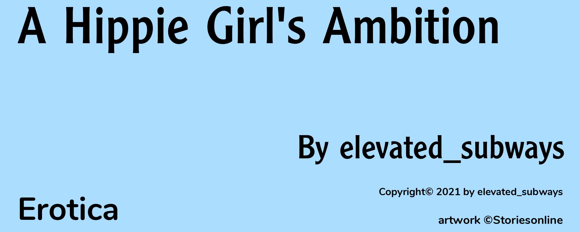 A Hippie Girl's Ambition - Cover