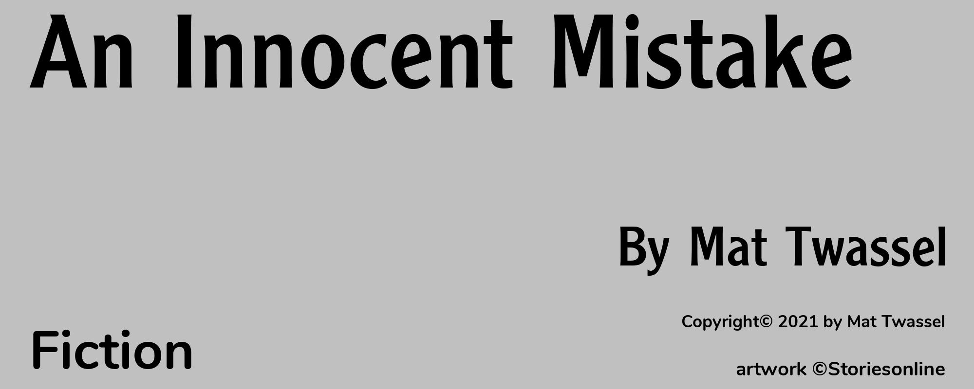 An Innocent Mistake - Cover