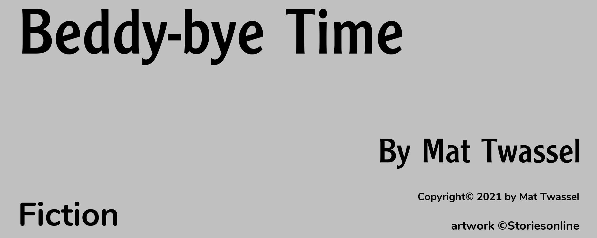 Beddy-bye Time - Cover