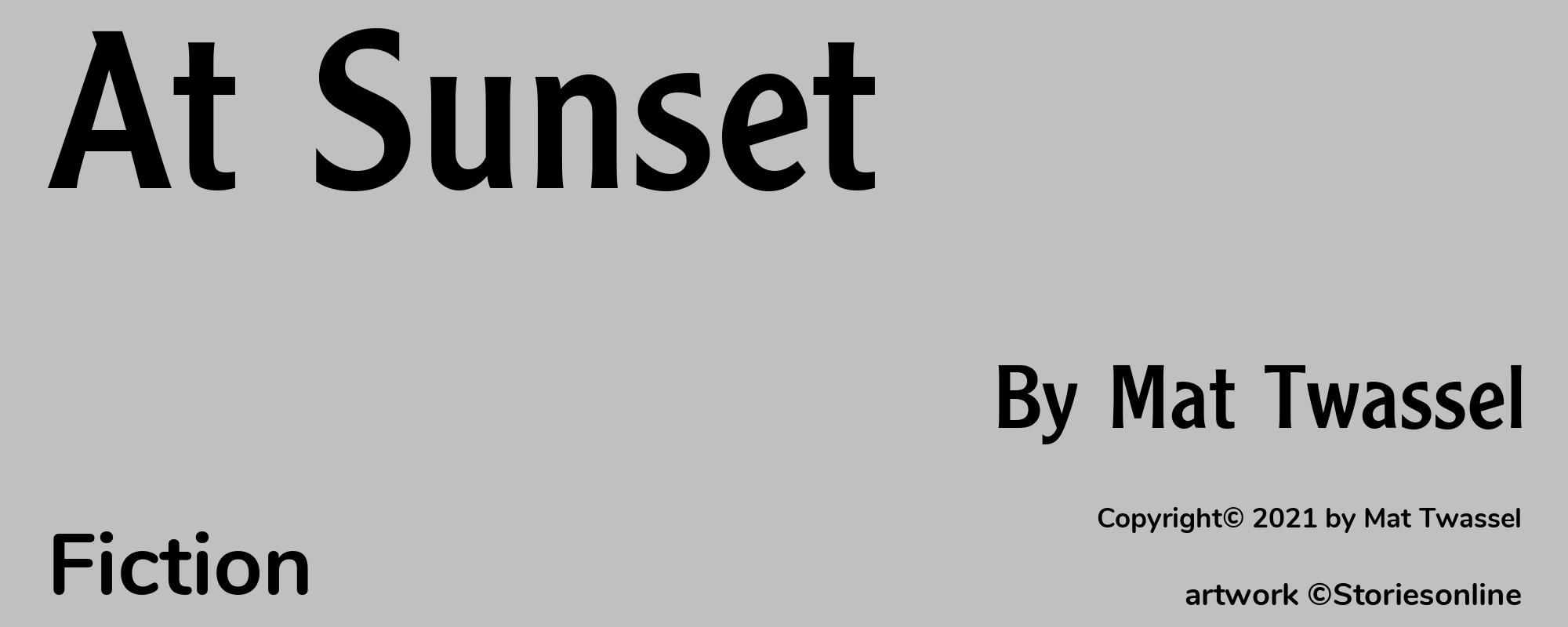 At Sunset - Cover