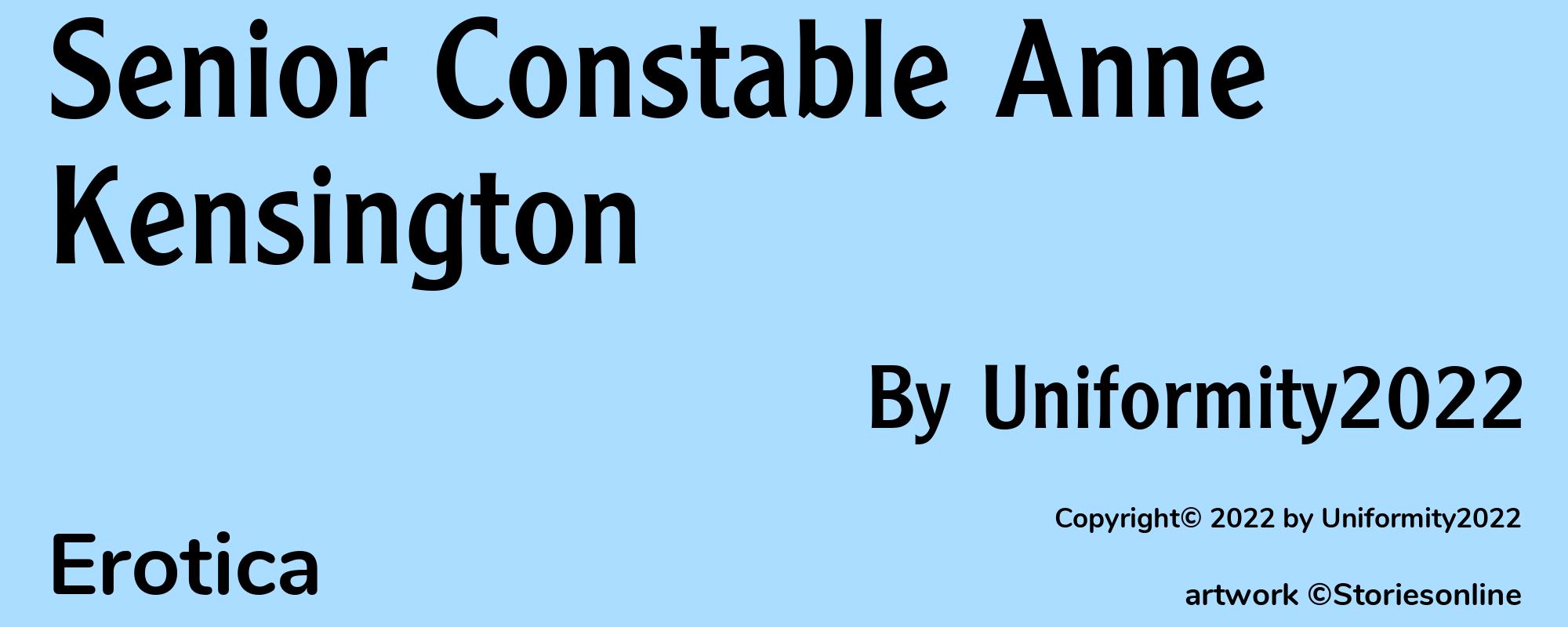 Senior Constable Anne Kensington - Cover