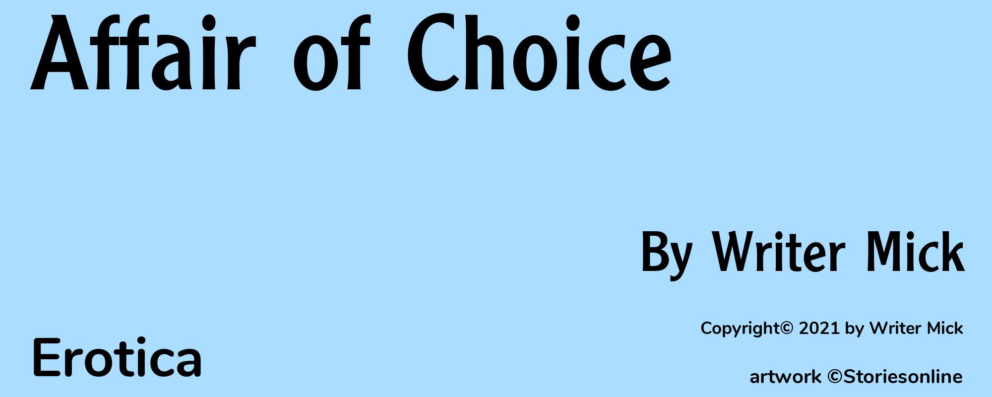 Affair of Choice - Cover