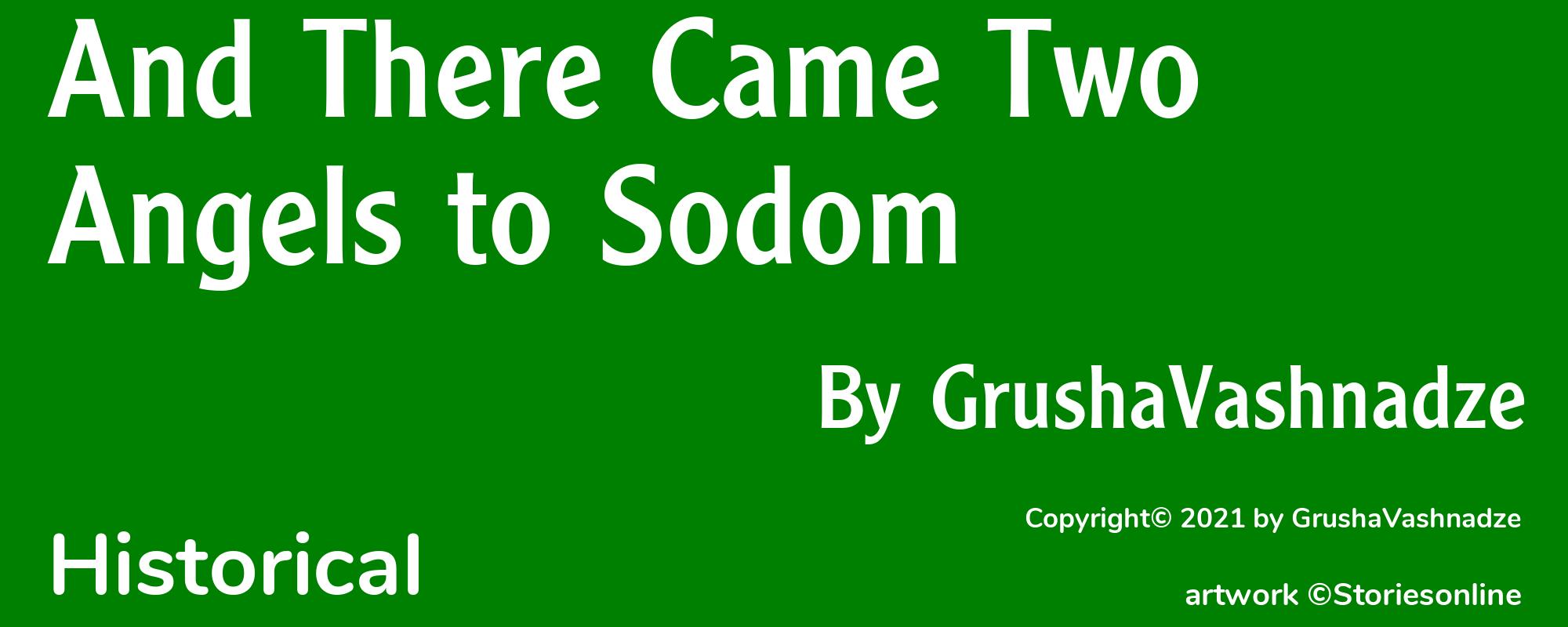 And There Came Two Angels to Sodom - Cover