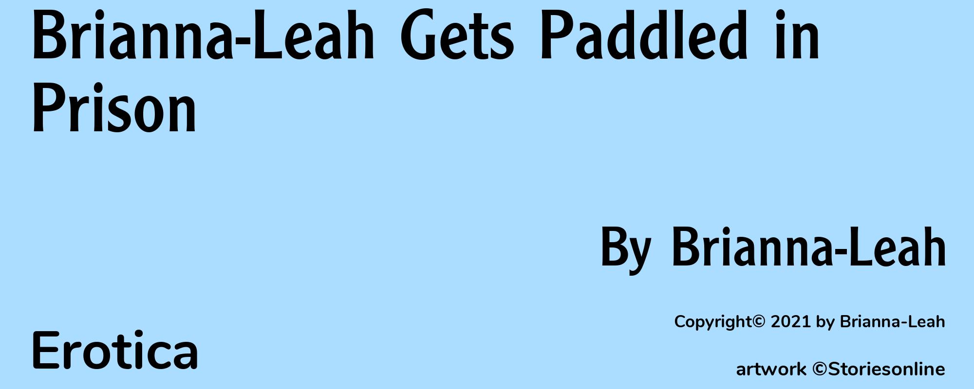 Brianna-Leah Gets Paddled in Prison - Cover