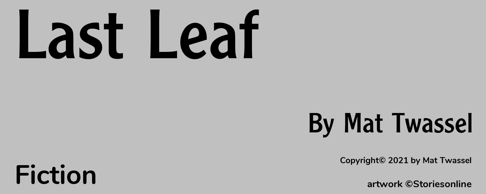 Last Leaf - Cover