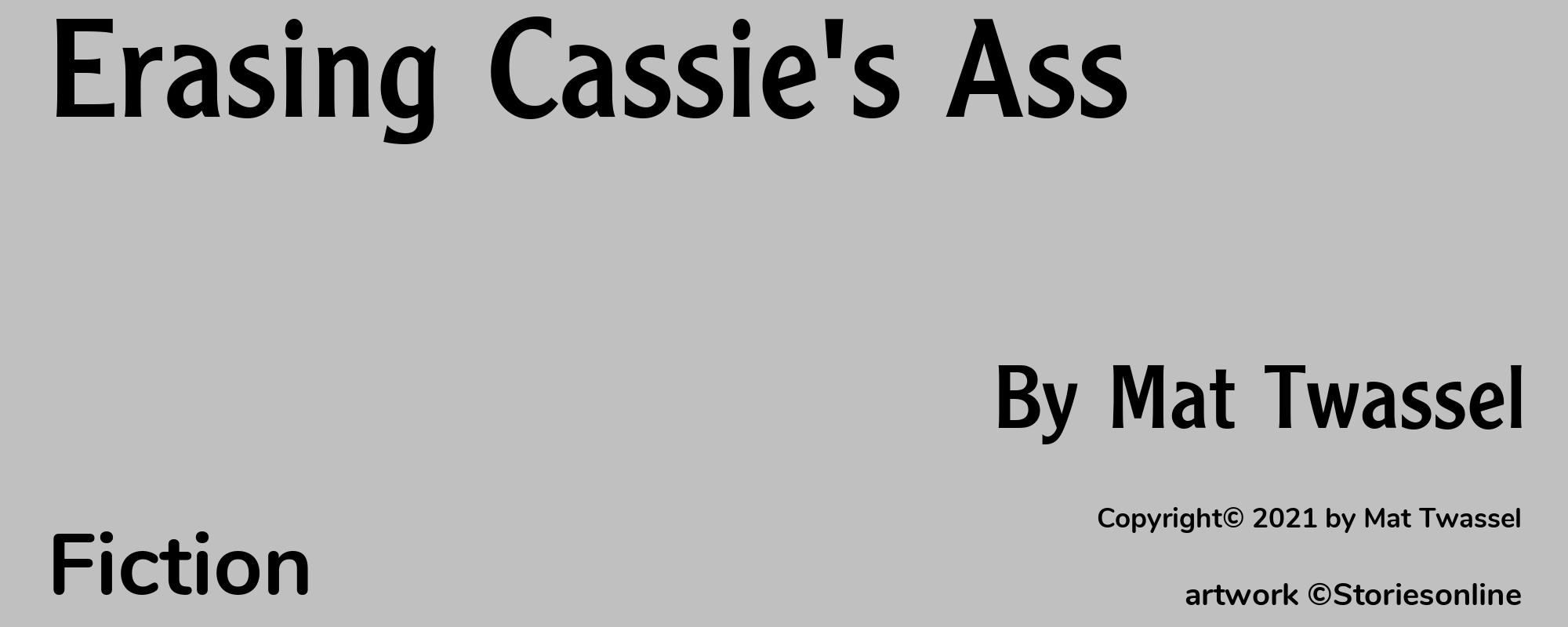 Erasing Cassie's Ass - Cover