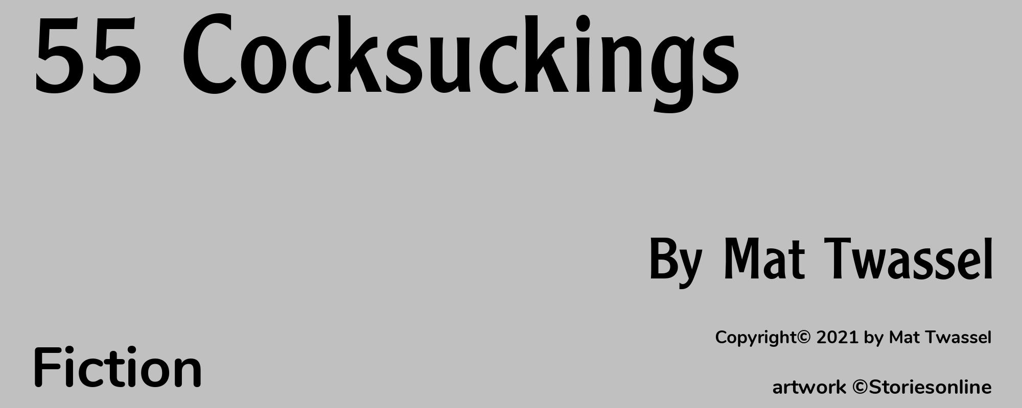 55 Cocksuckings - Cover