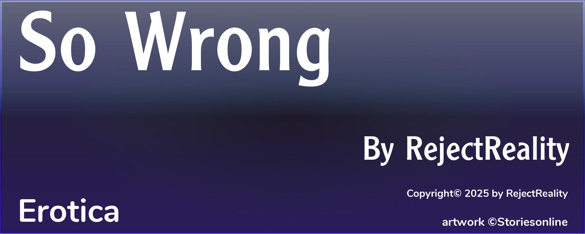 So Wrong - Cover