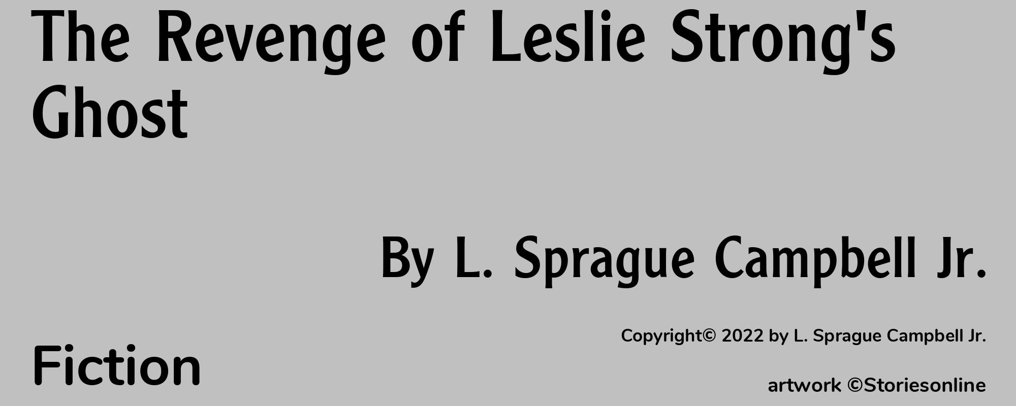 The Revenge of Leslie Strong's Ghost - Cover