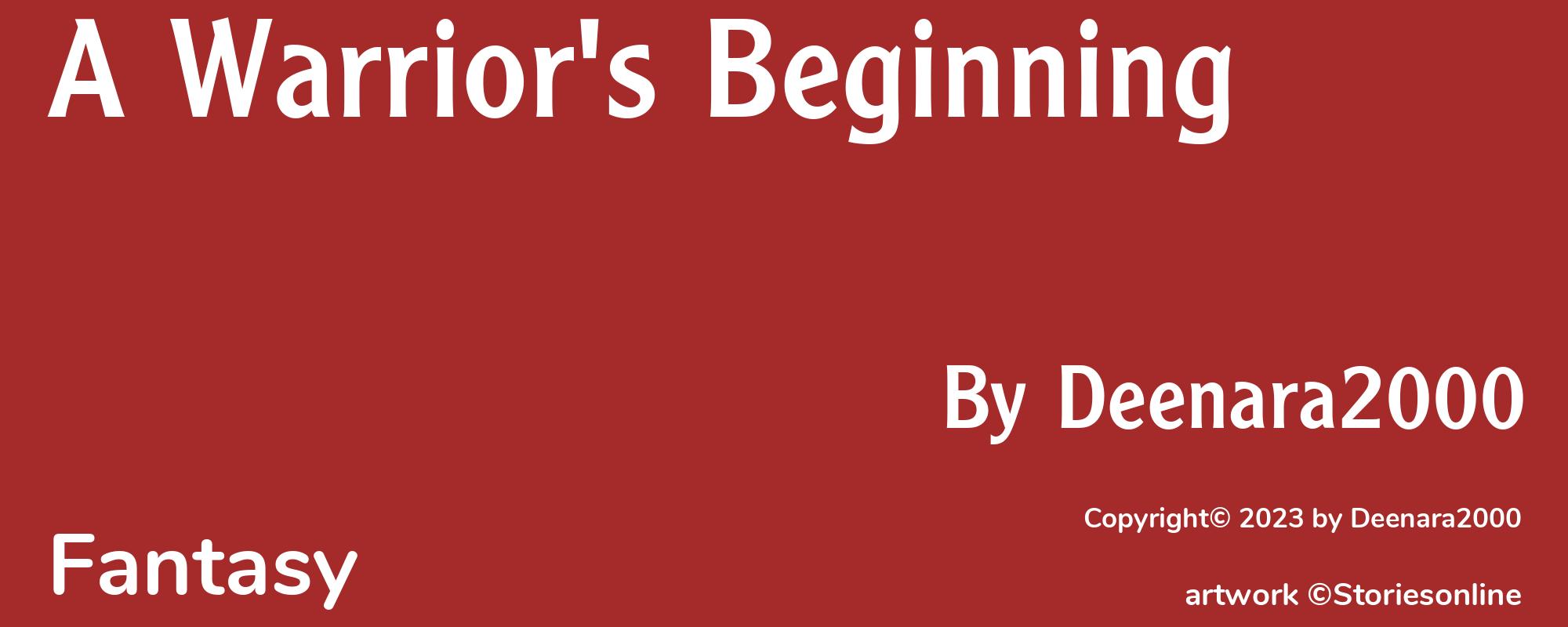 A Warrior's Beginning - Cover