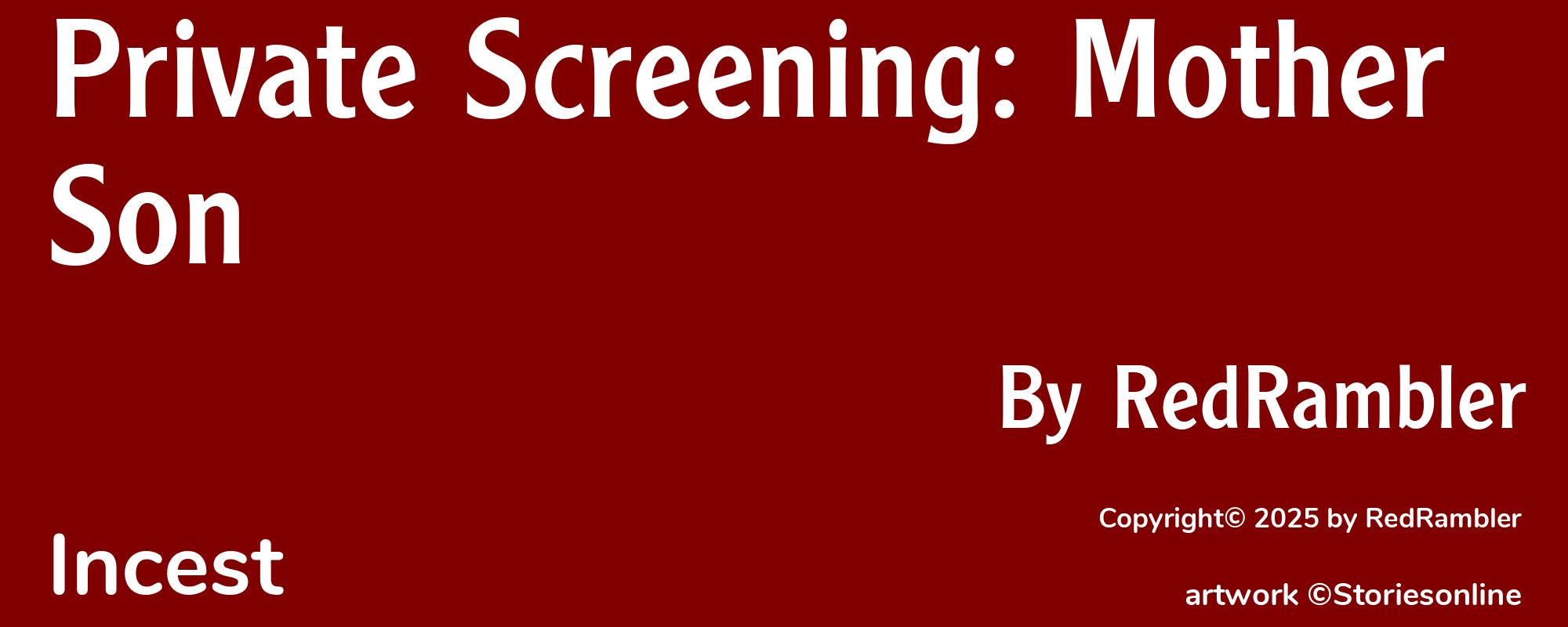Private Screening: Mother Son - Cover