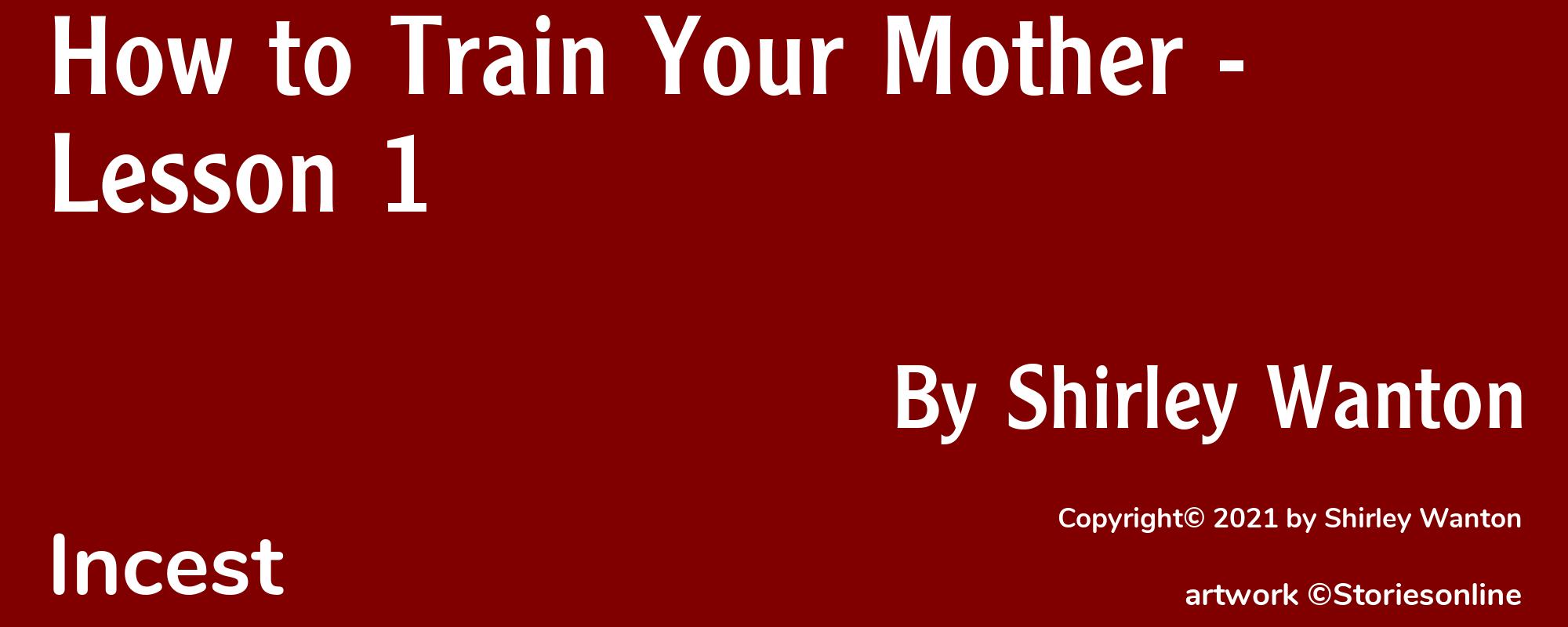 How to Train Your Mother - Lesson 1 - Cover