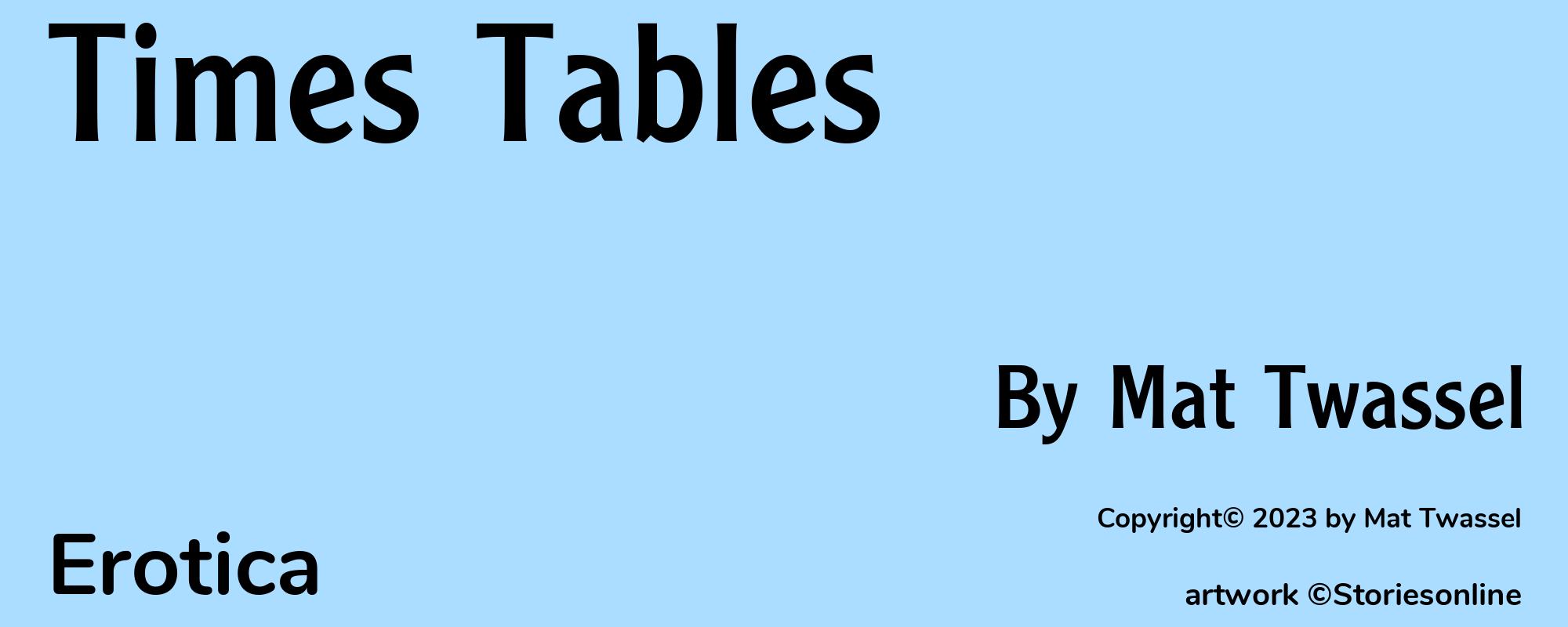 Times Tables - Cover