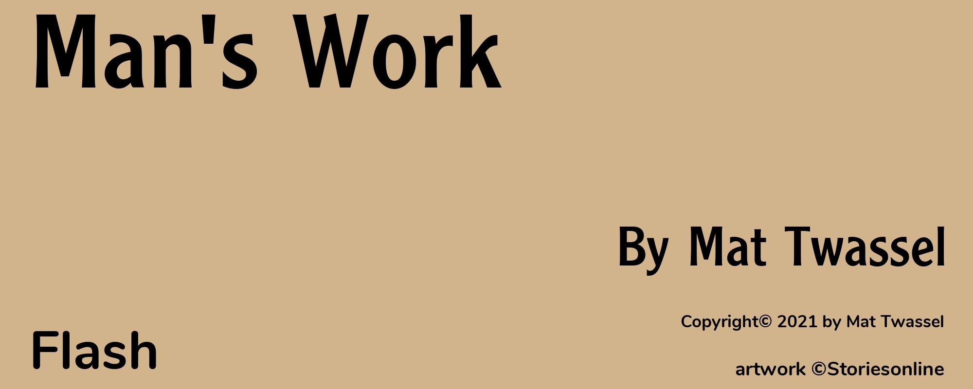 Man's Work - Cover