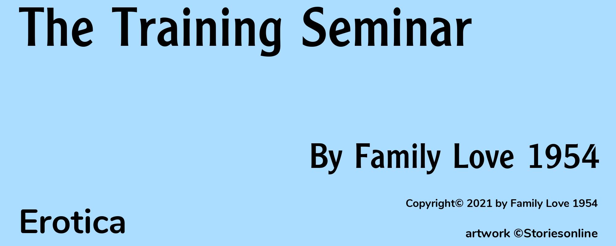 The Training Seminar - Cover