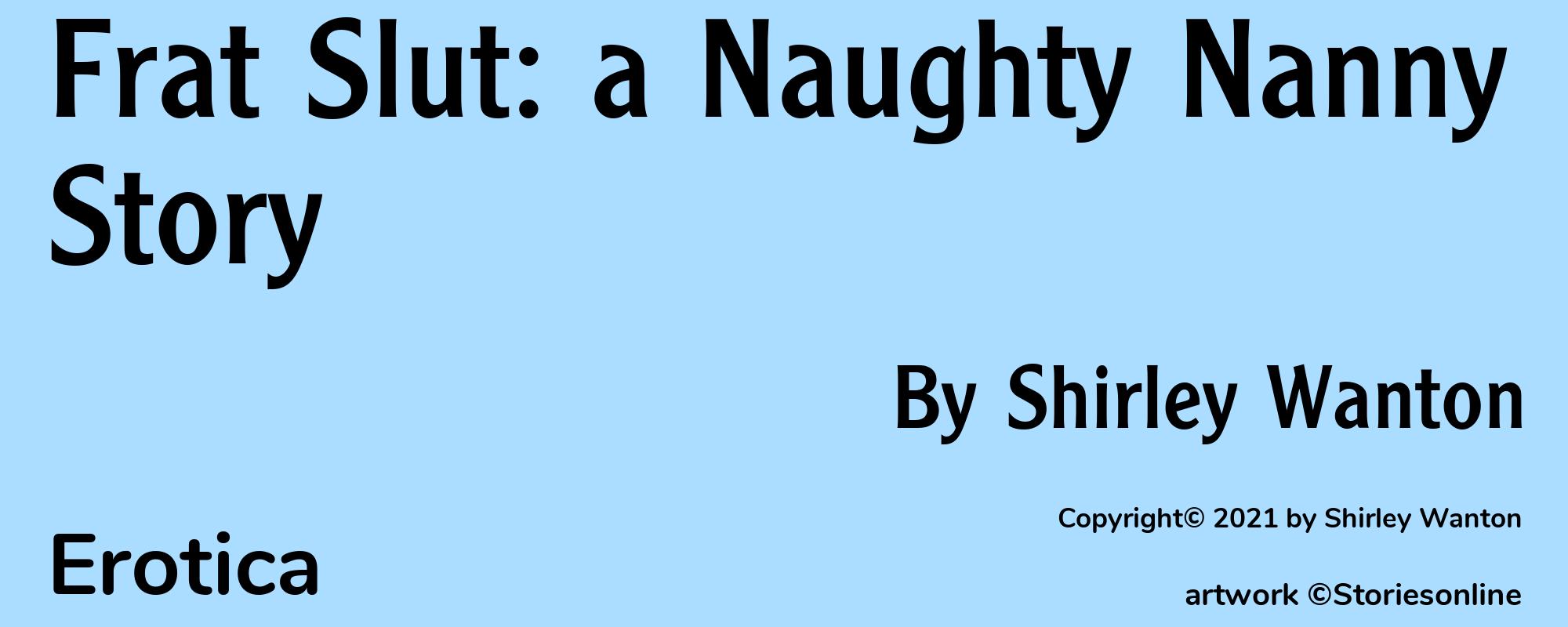 Frat Slut: a Naughty Nanny Story - Cover