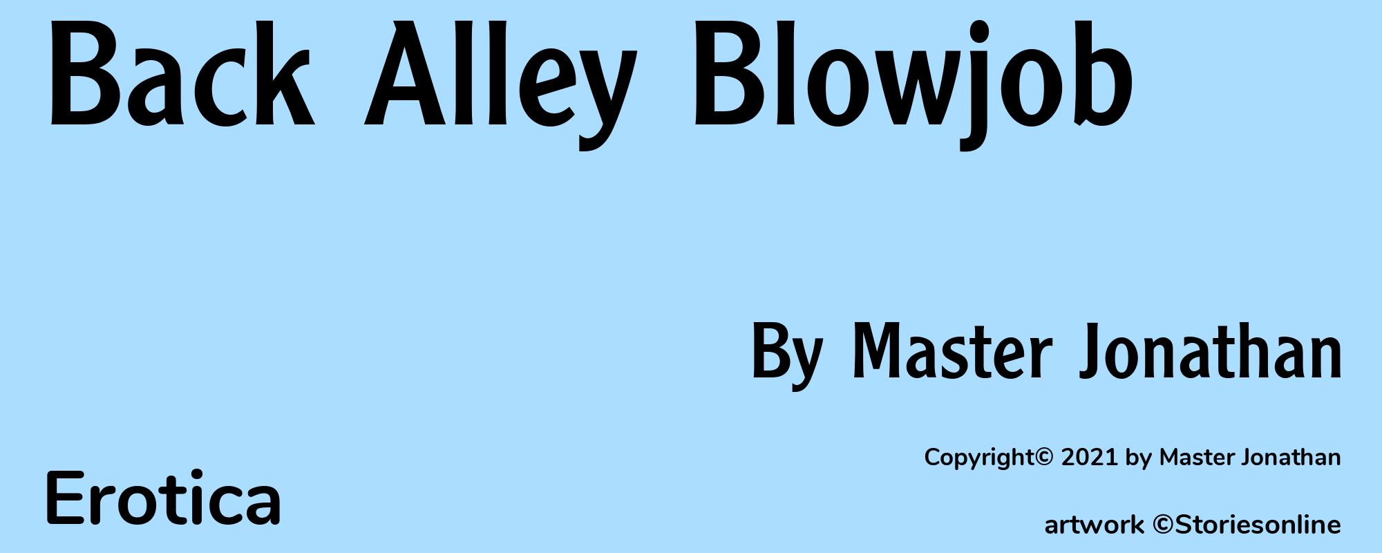 Back Alley Blowjob - Cover