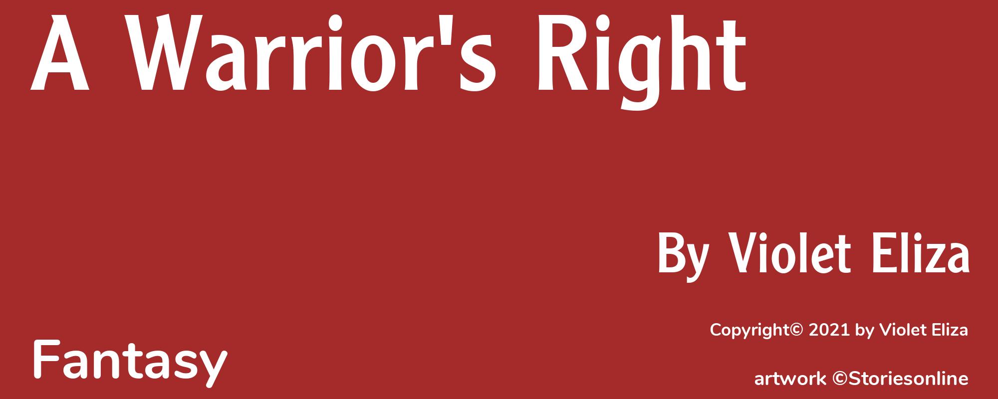 A Warrior's Right - Cover