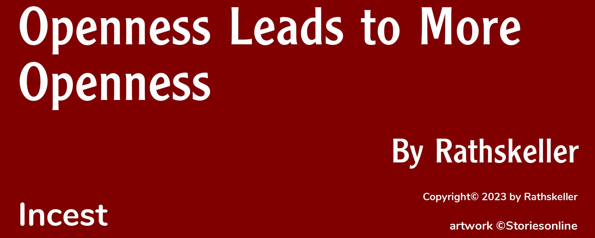 Openness Leads to More Openness - Cover