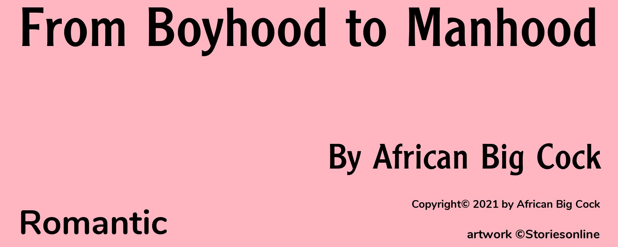 From Boyhood to Manhood - Cover