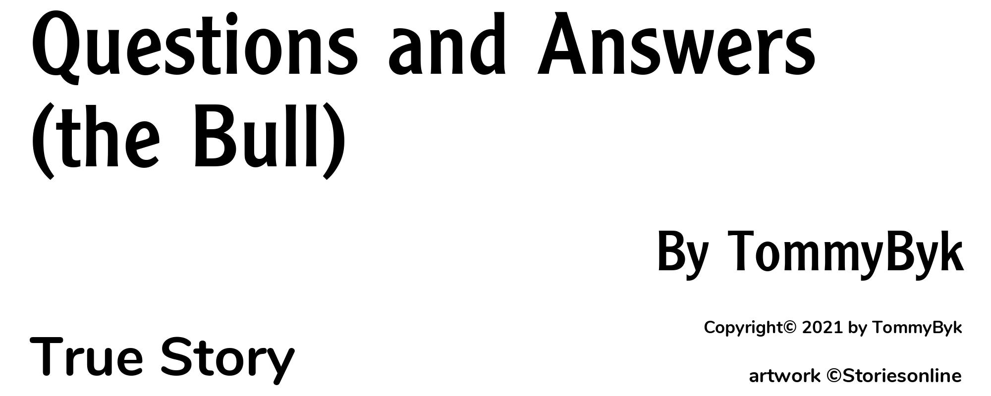 Questions and Answers (the Bull) - Cover