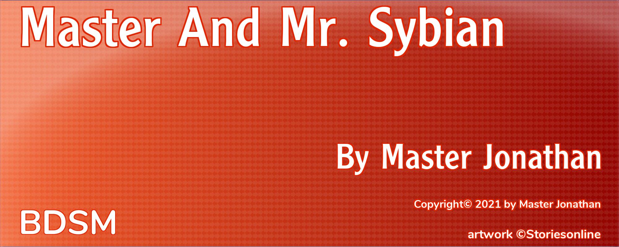 Master And Mr. Sybian - Cover