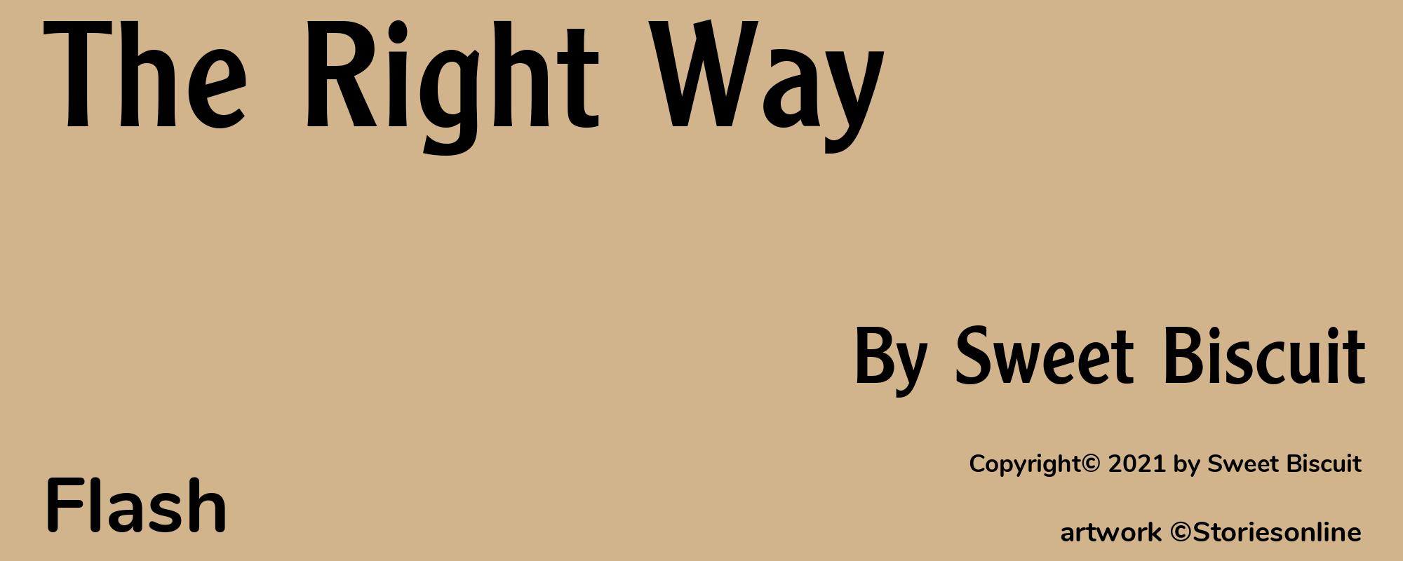 The Right Way - Cover