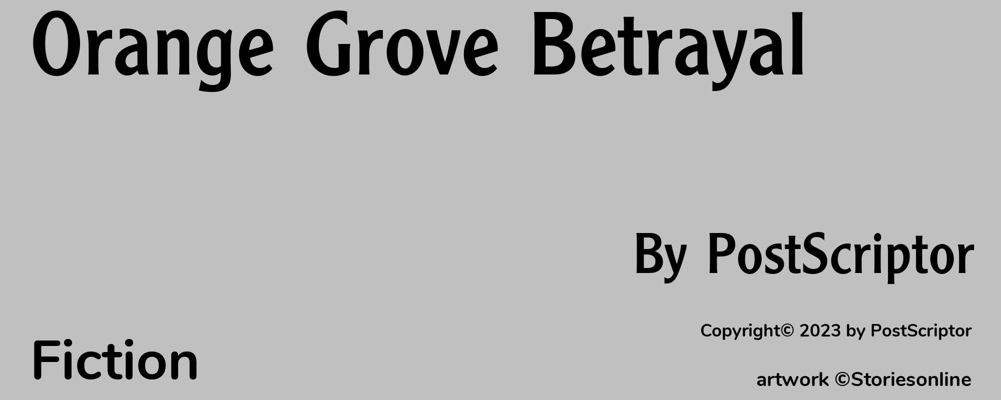 Orange Grove Betrayal - Cover