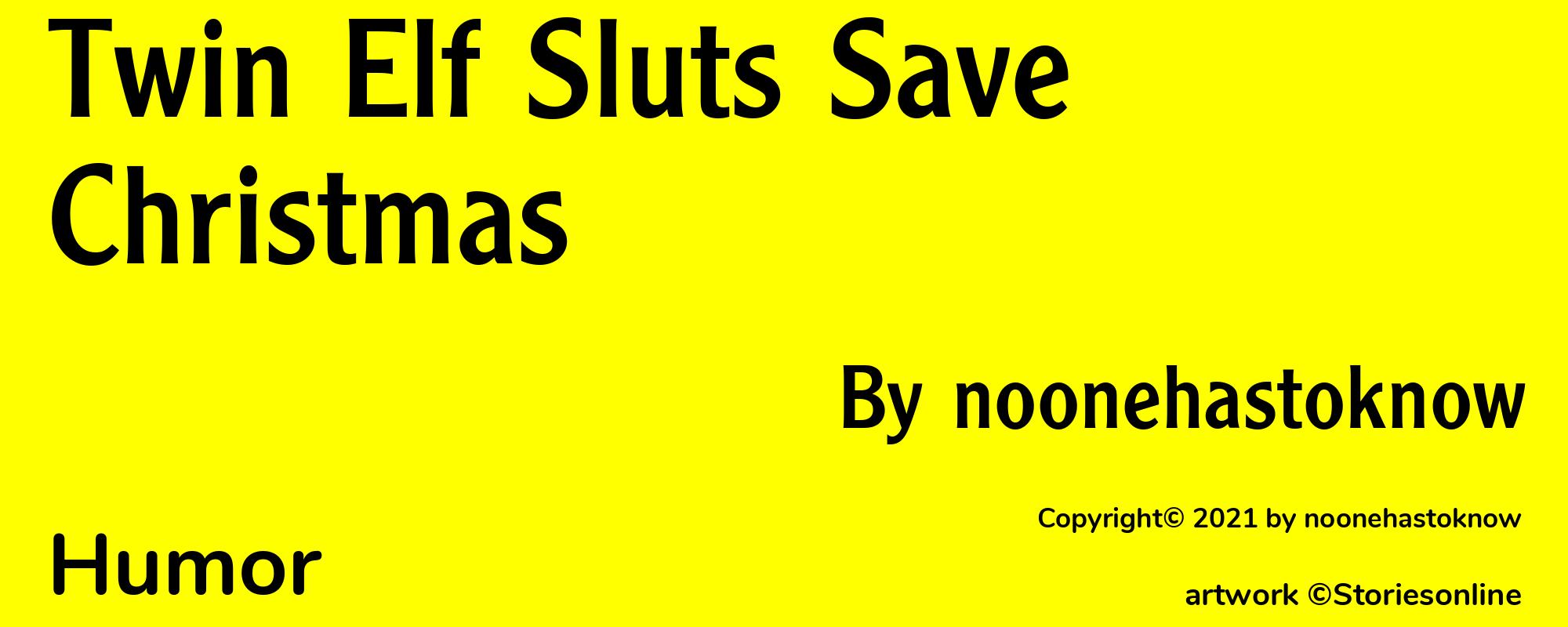 Twin Elf Sluts Save Christmas - Cover