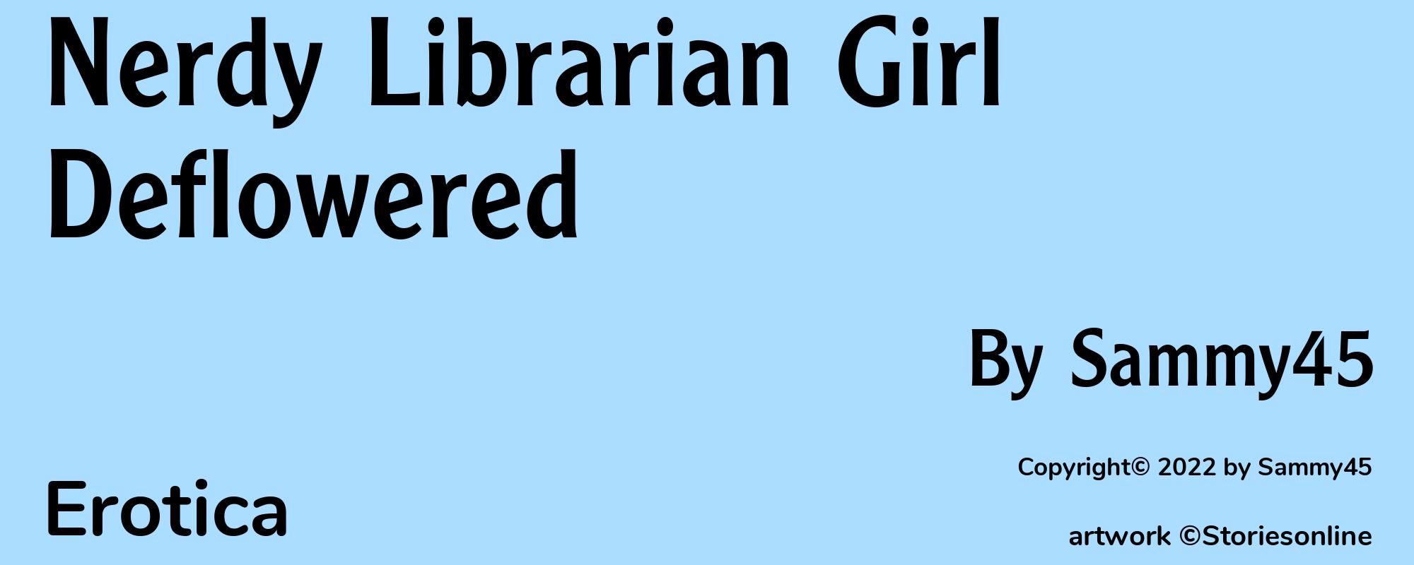 Nerdy Librarian Girl Deflowered - Cover