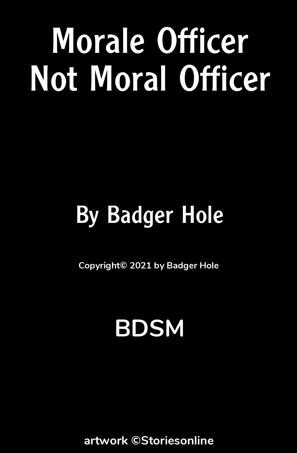 BDSM Sex Story: Morale Officer Not Moral Officer: Chapter 7 by Badger Hole