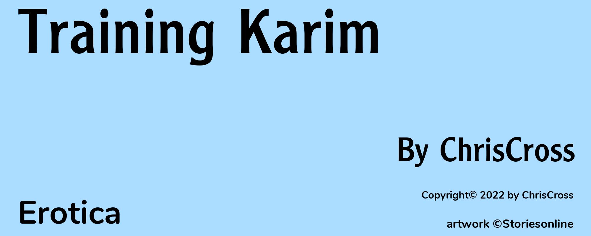 Training Karim - Cover