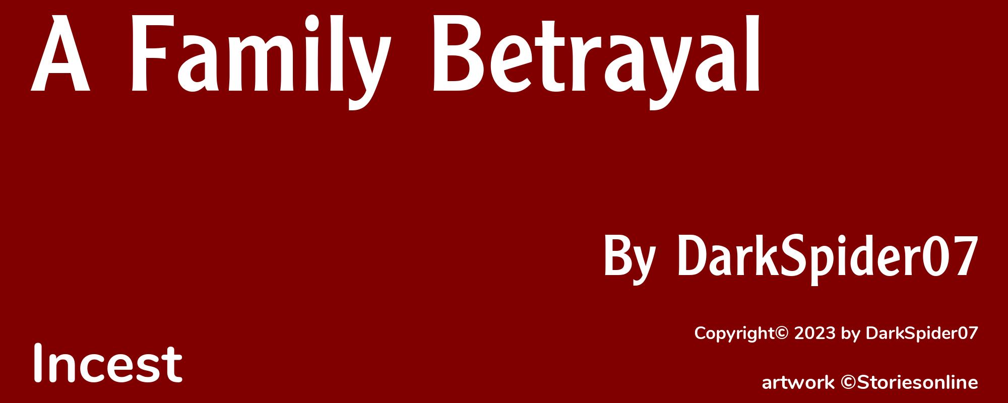 A Family Betrayal - Cover