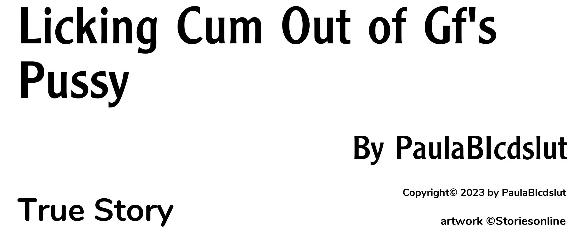 Licking Cum Out of Gf's Pussy - Cover