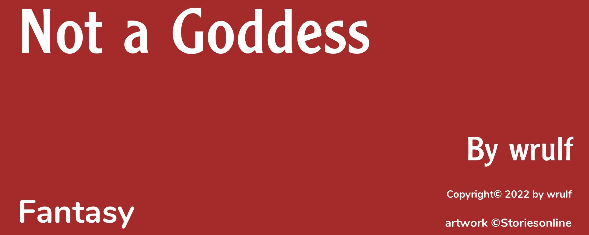 Not a Goddess - Cover