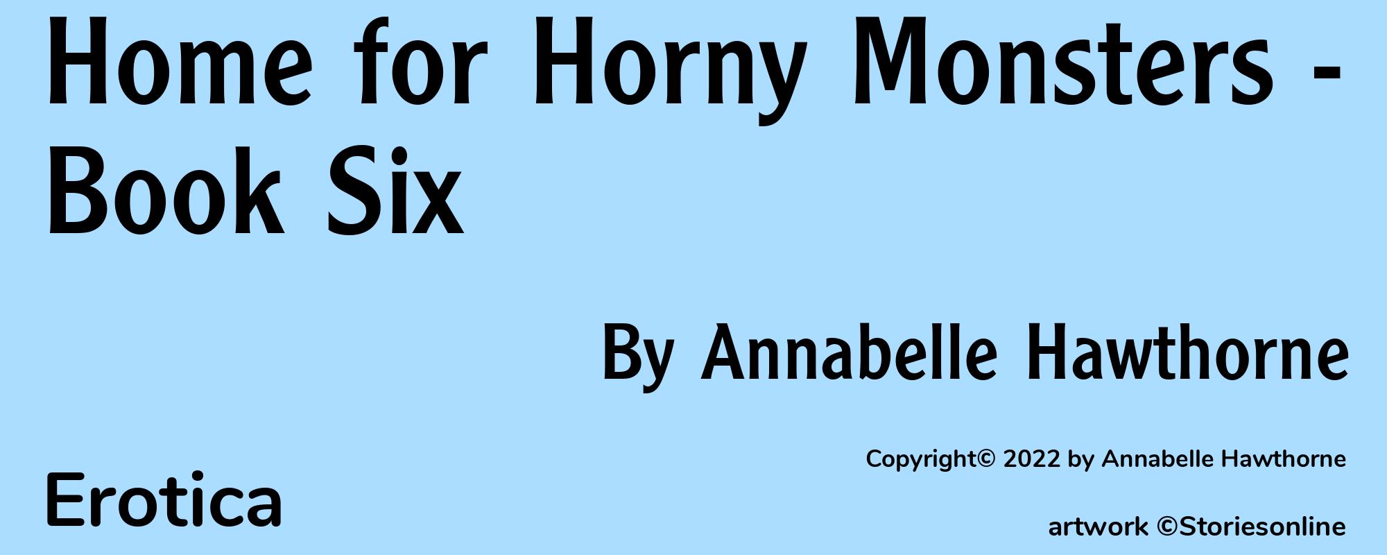 Home for Horny Monsters - Book Six - Cover
