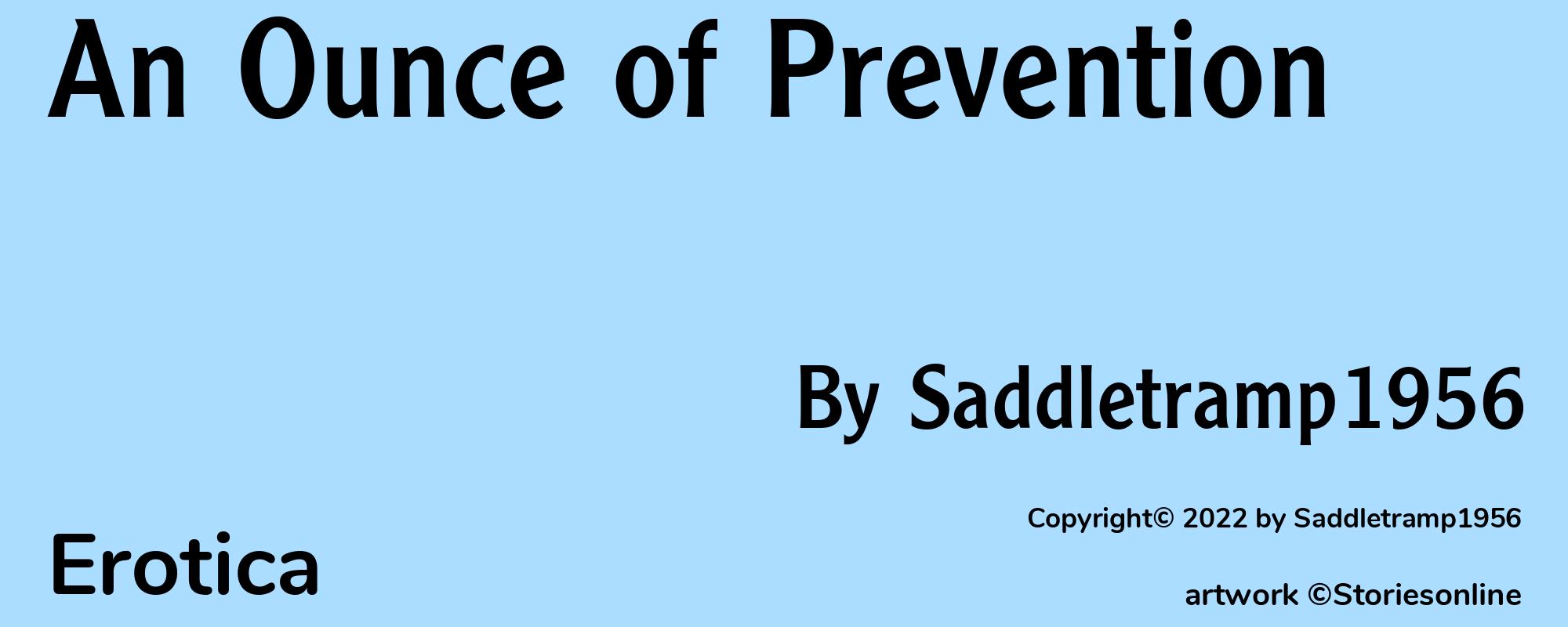 An Ounce of Prevention - Cover