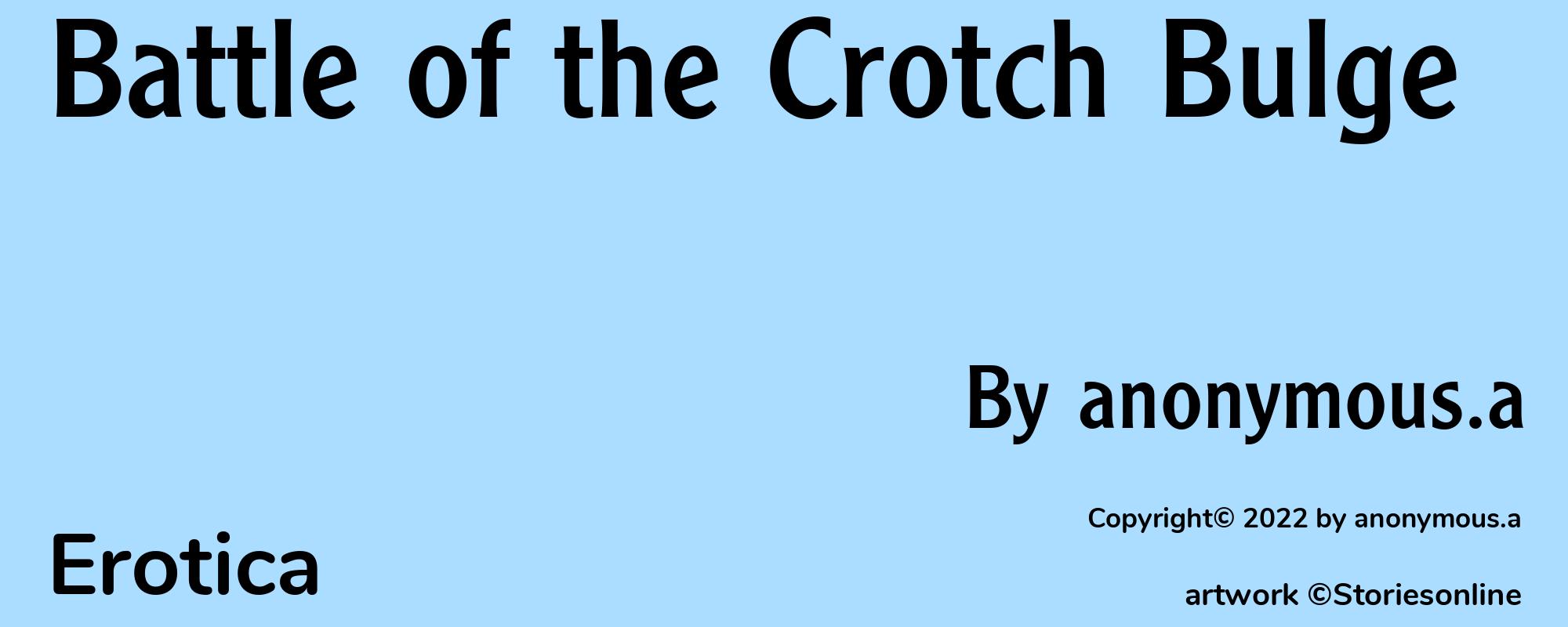 Battle of the Crotch Bulge - Cover