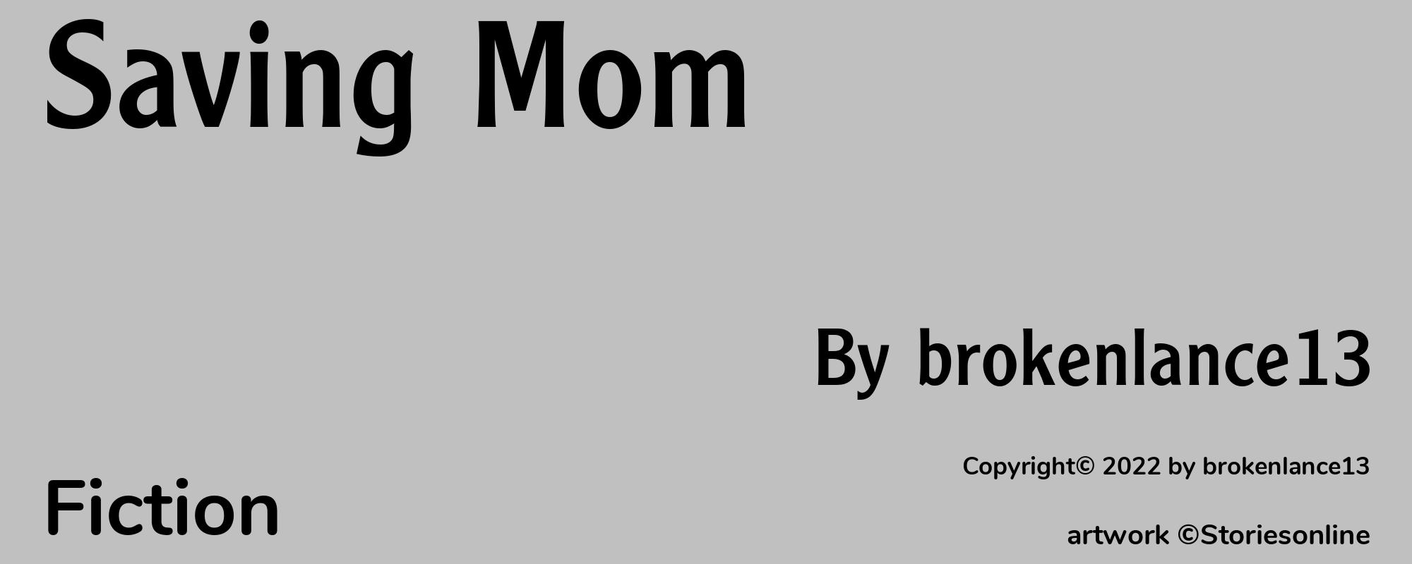 Saving Mom - Cover
