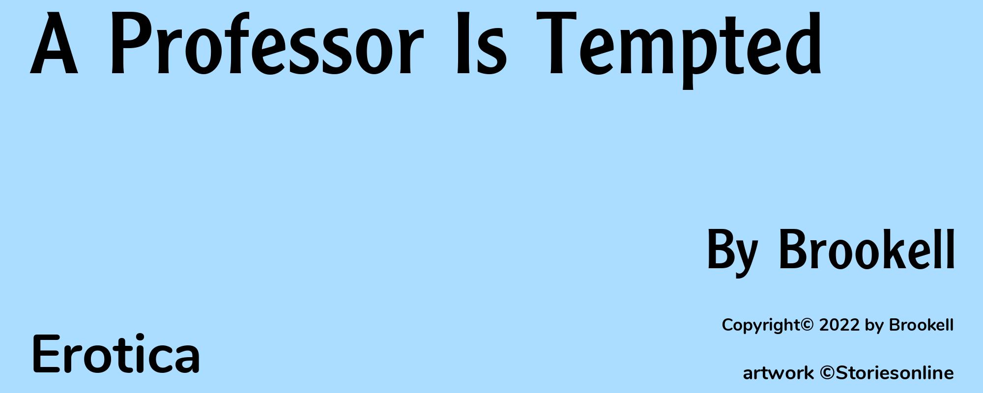 A Professor Is Tempted - Cover