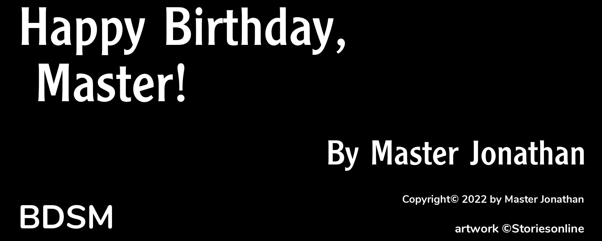 Happy Birthday, Master! - Cover