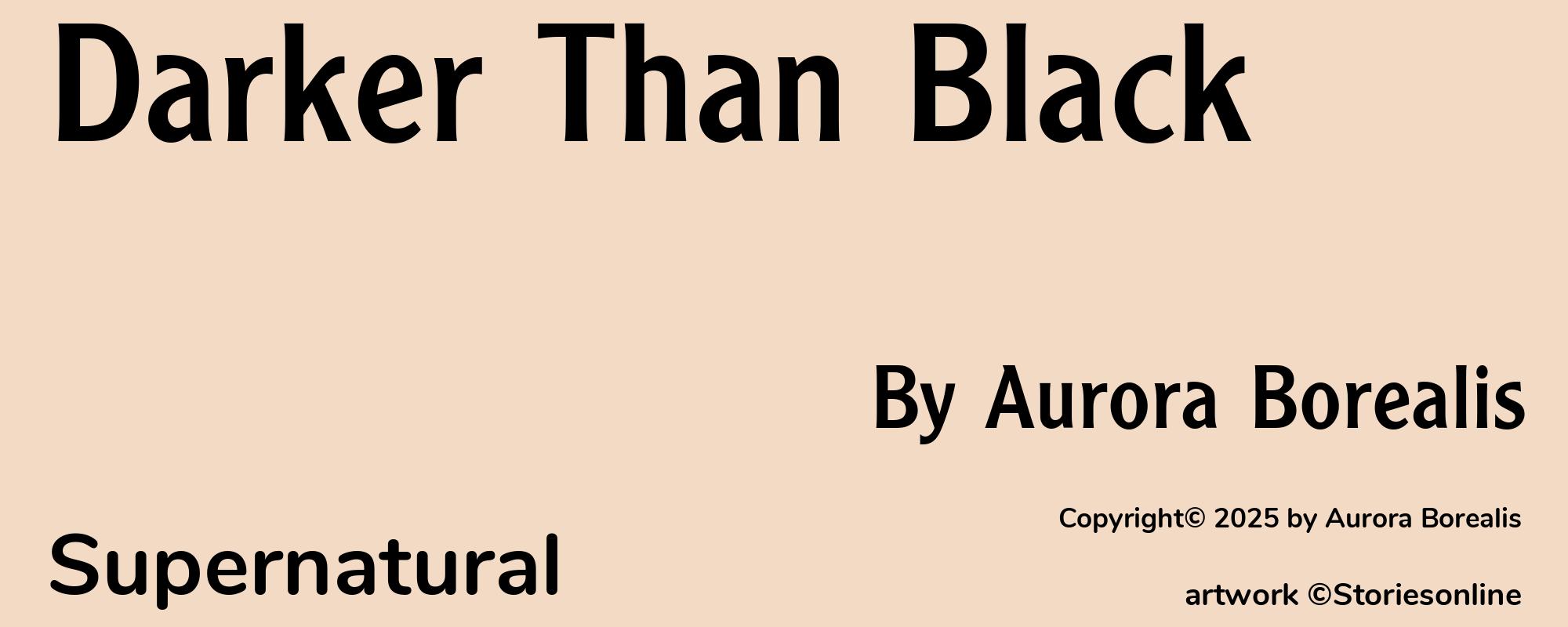 Darker Than Black - Cover