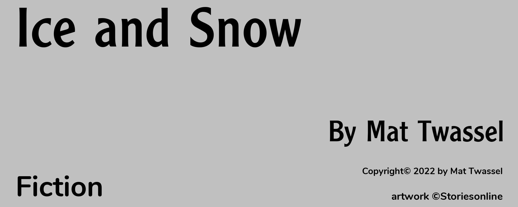 Ice and Snow - Cover